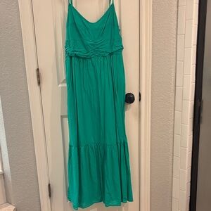 Women’s Sleeveless Maxi Dress in Teal